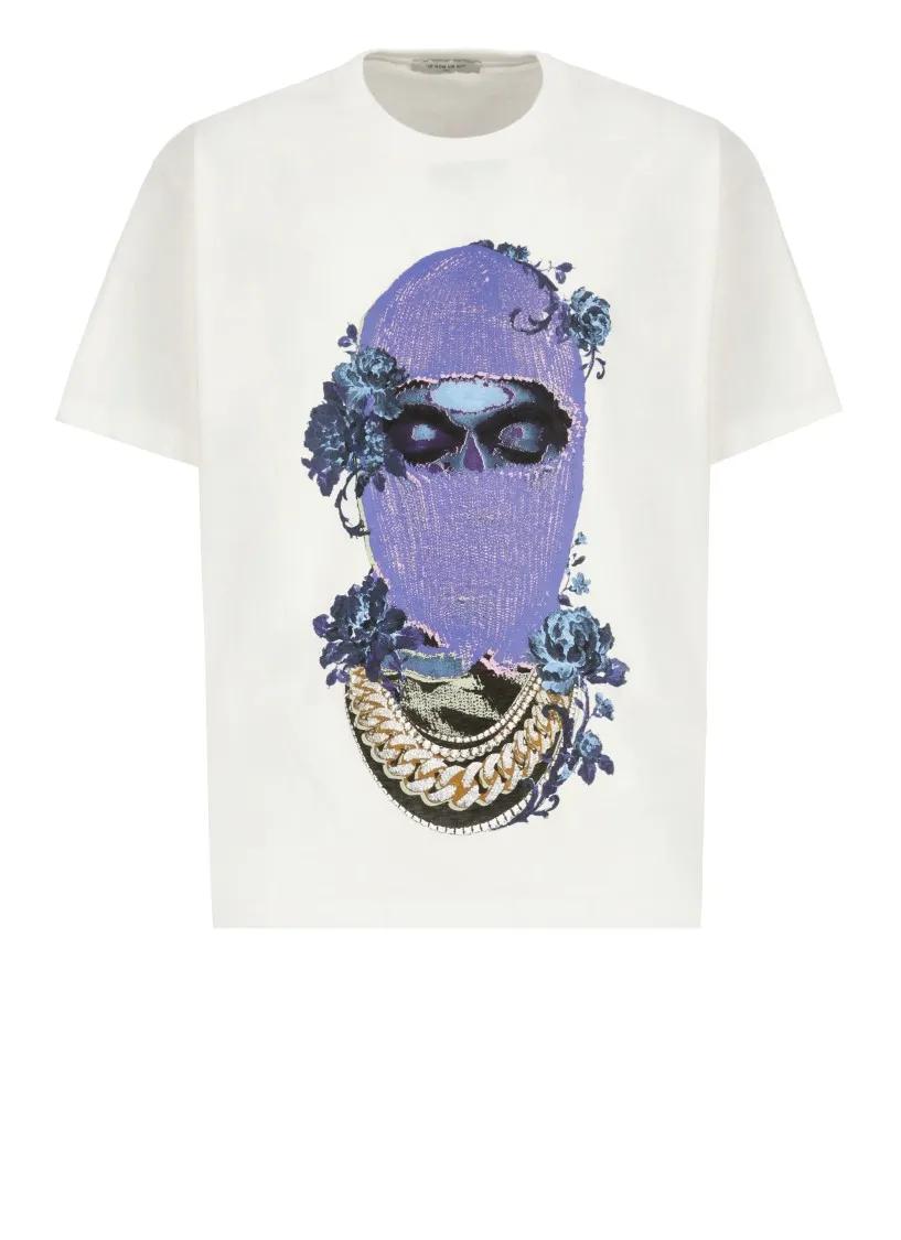 Ih Nom Uh Nit - Mask Black Roses T-Shirt - Größe L - weiß