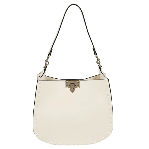 Valentino Schultertasche Rockstud Hobo Bag White