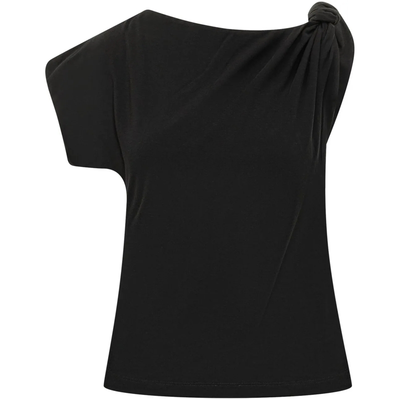 Pinko Top Top Monospalla con Drappeggio schwarz