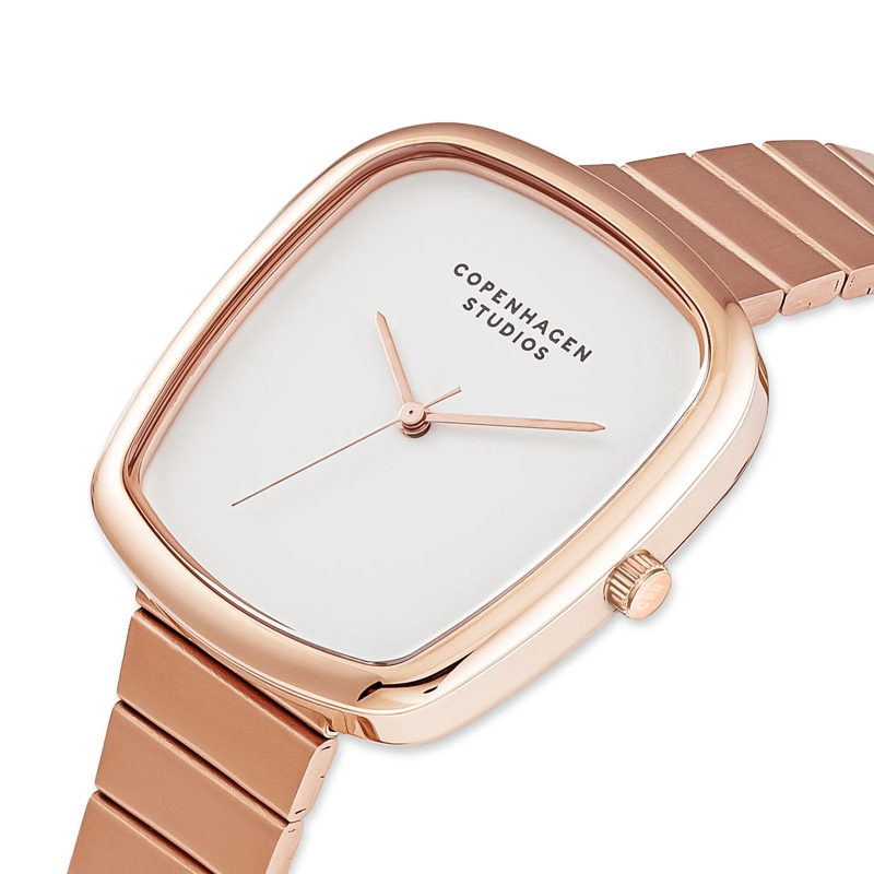 Copenhagen Quarzuhr Edelstahl Curved Watch rose(Image 4)