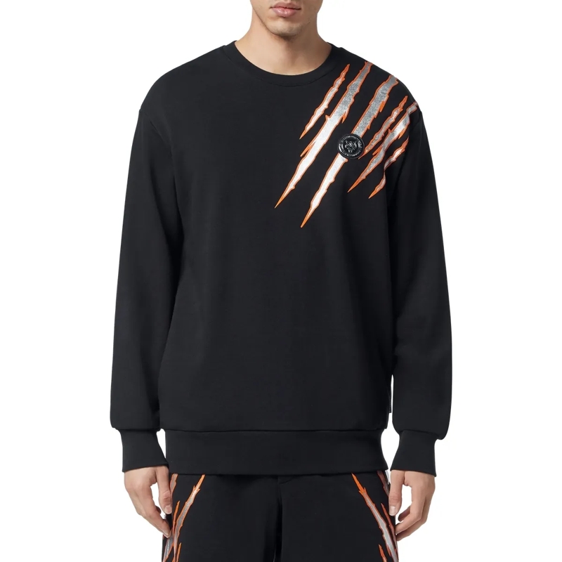 Plein Sport Top Sweatshirt Scratch schwarz(Image 3)
