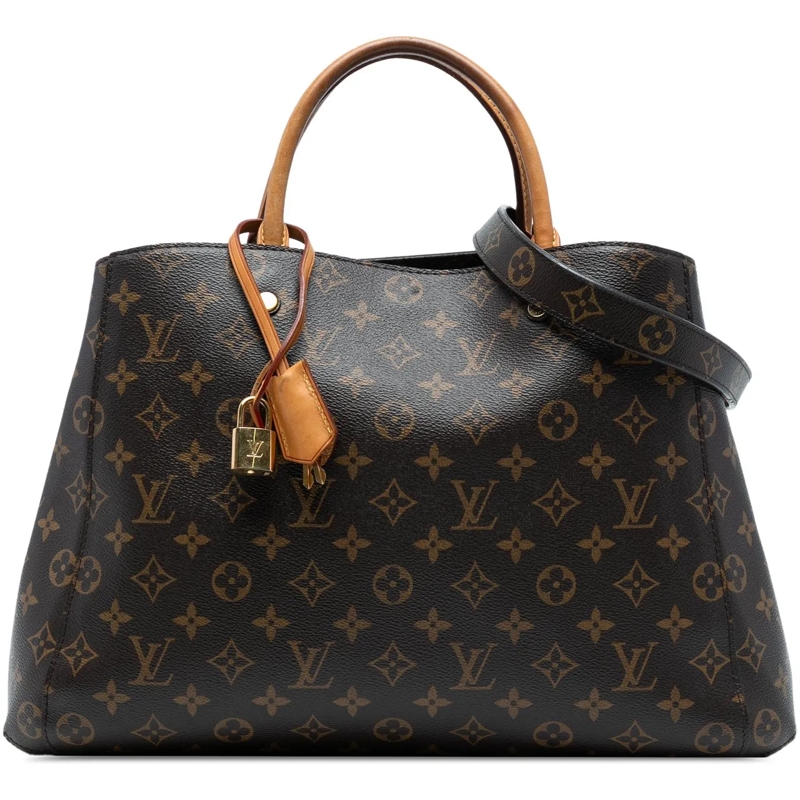 Louis Vuitton Schultertasche Monogram Montaigne GM braun