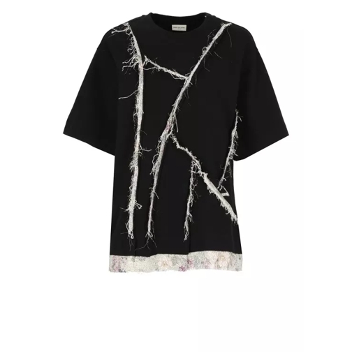 Dries Van Noten T-Shirt With Embroideries Black 