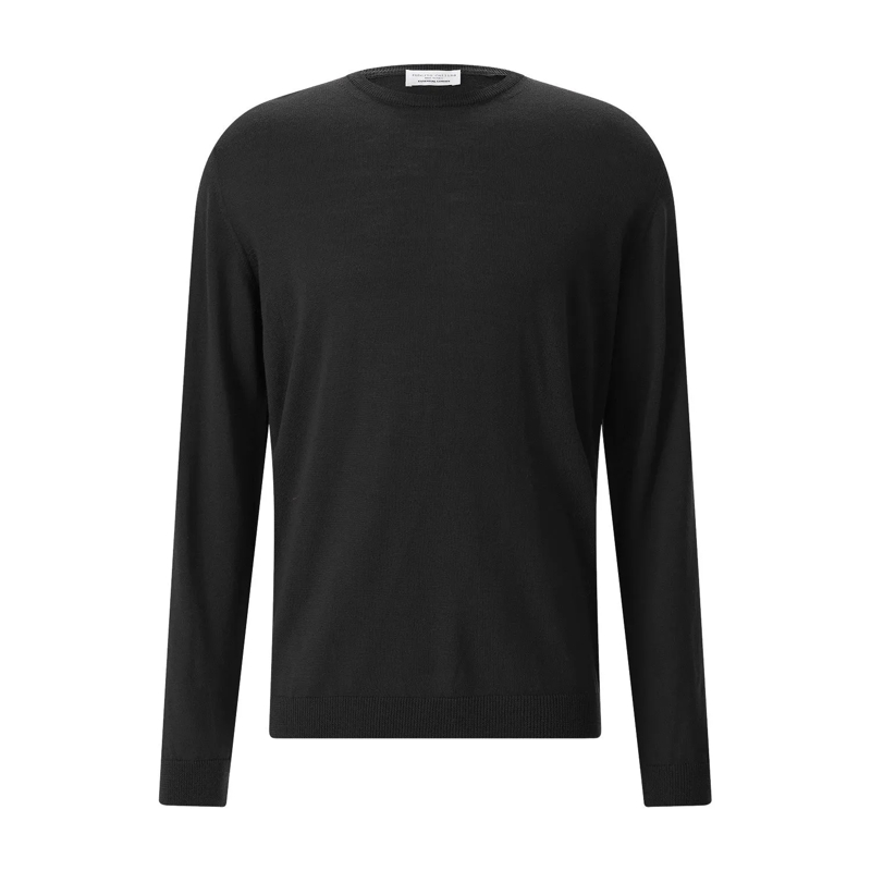 Roberto Collina Pull Rundhalspullover aus Merinowolle blau(Image 7)