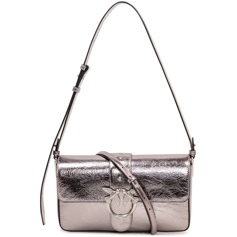 Pinko Schultertasche Borsa a Spalla Love One con Tracolla Regolabile silber(Image 2)