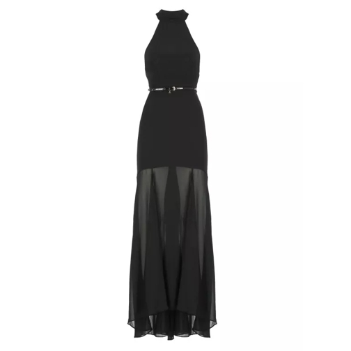 Elisabetta Franchi Crep Red Carpet Dress Black 