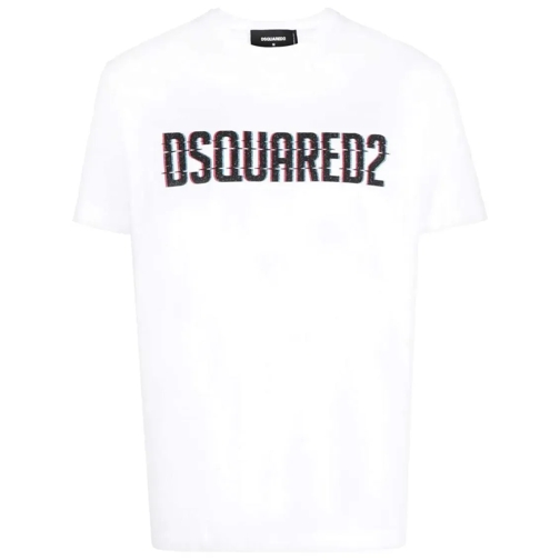 Dsquared2 T-shirts Logo-Print Short-Sleeve T-Shirt White