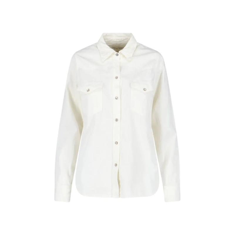 NILI LOTAN Chemise Crisp White Shirt With Structured Collar White