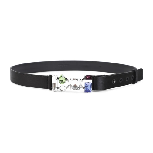 Giorgio Armani Ledergürtel Black Leather Belt Black