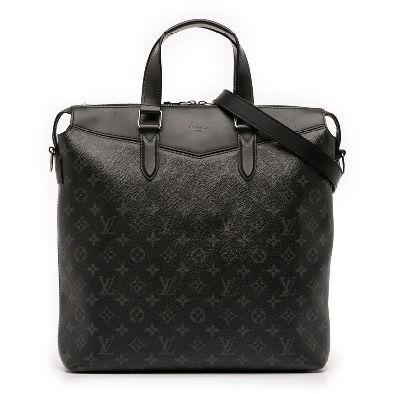 Louis Vuitton Schultertasche Monogram Eclipse Explorer Tote schwarz