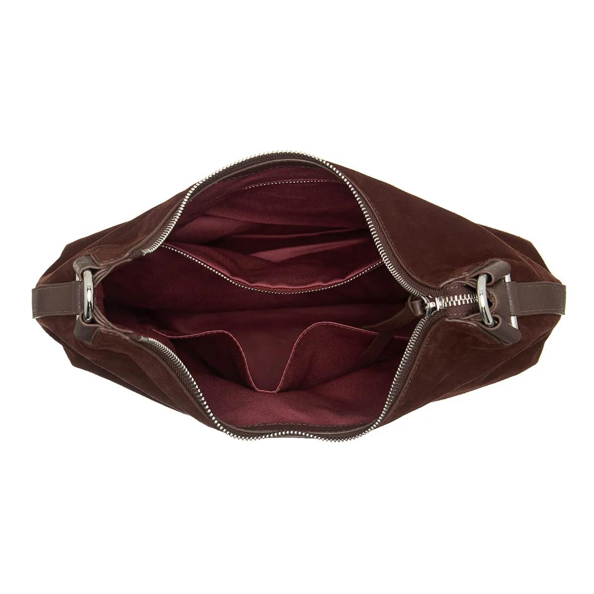 Coccinelle Hobo bags rebekka Suede in bruin