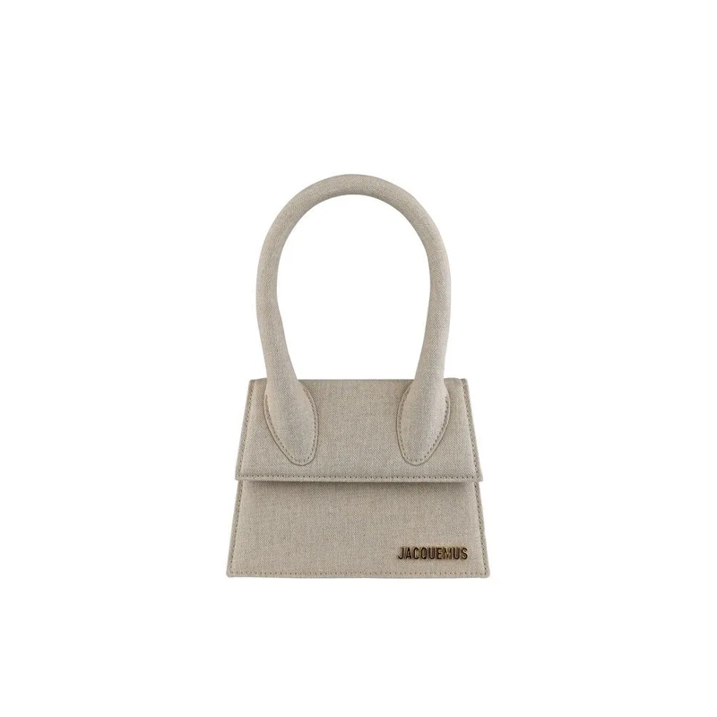 Jacquemus Schultertasche Medium Chiquito Grey