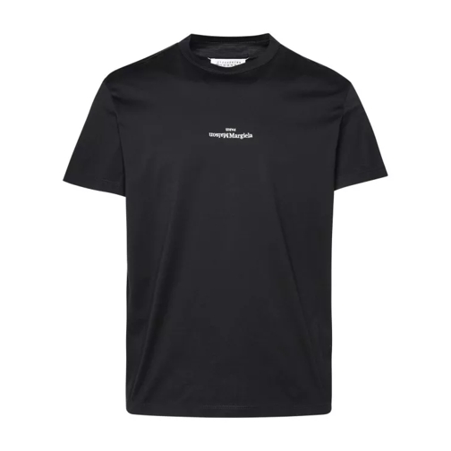 Maison Margiela Black Cotton T-Shirt Black 