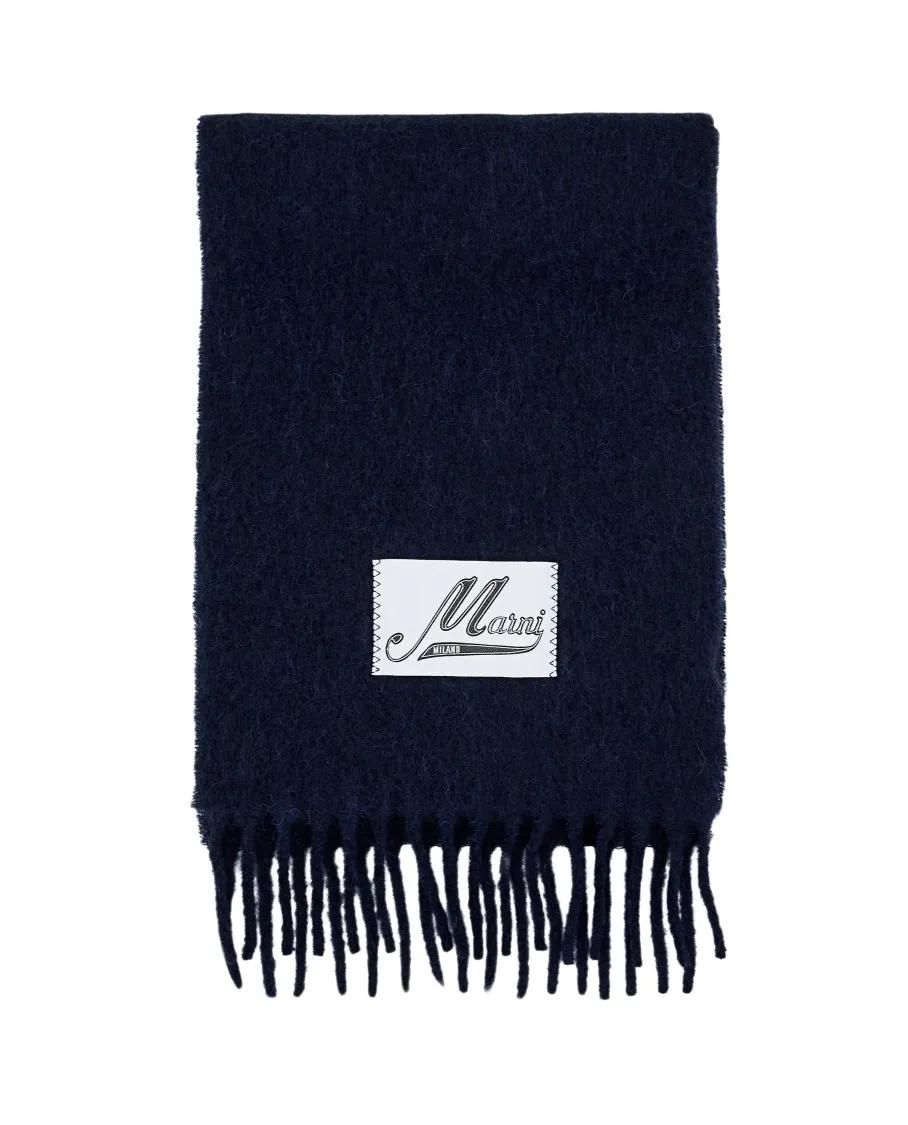 Marni Tücher & Schals - Brusched Alpaca Scarf - Gr. unisize - in Blau - für Damen