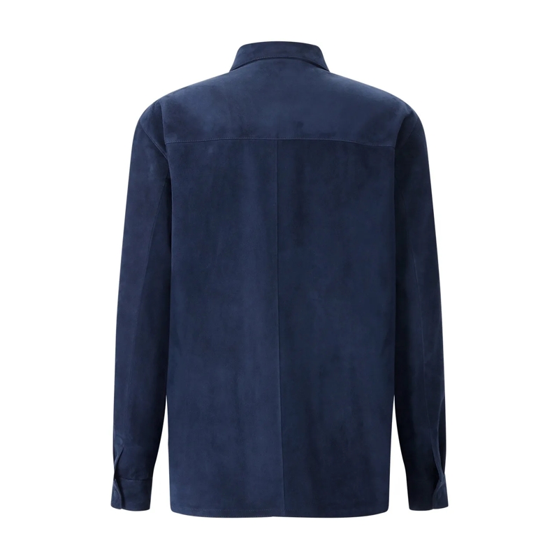 Valentino Garavani Übergangsjacke Jacke aus Veloursleder dunkelblau(Image 3)