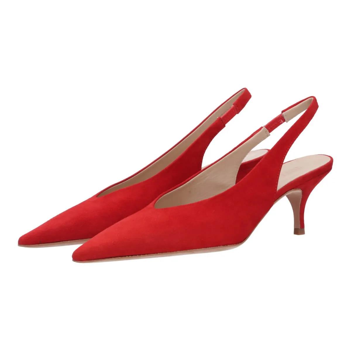Thea Mika Hohe Schuhe - Slingpumps - Gr. 39 (EU) - in Rot - für Damen und Herren