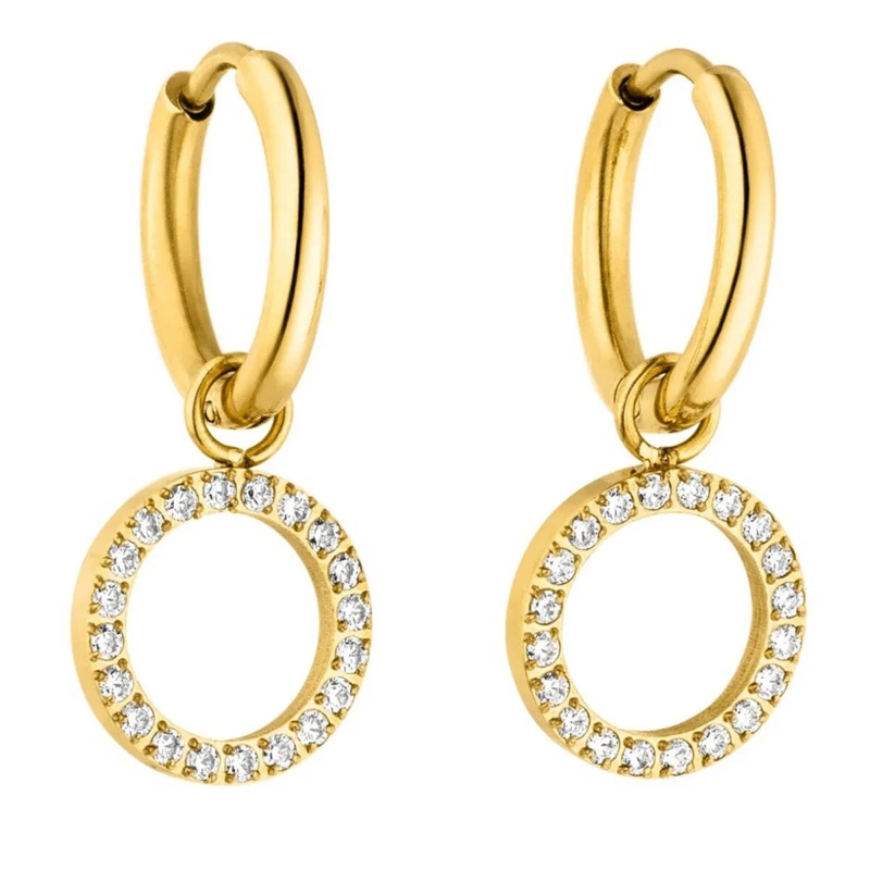 Purelei Ohrstecker Creolen Closed Glow gold