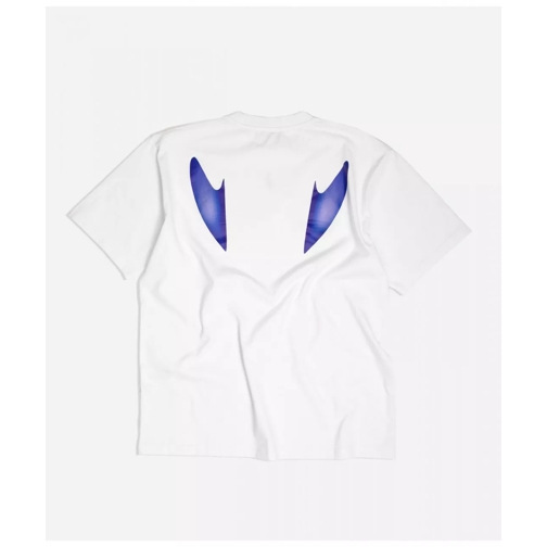 J.W.Anderson  JW ANDERSON Weißes, oversized T-Shirt mit Rückenpr mehrfarbig