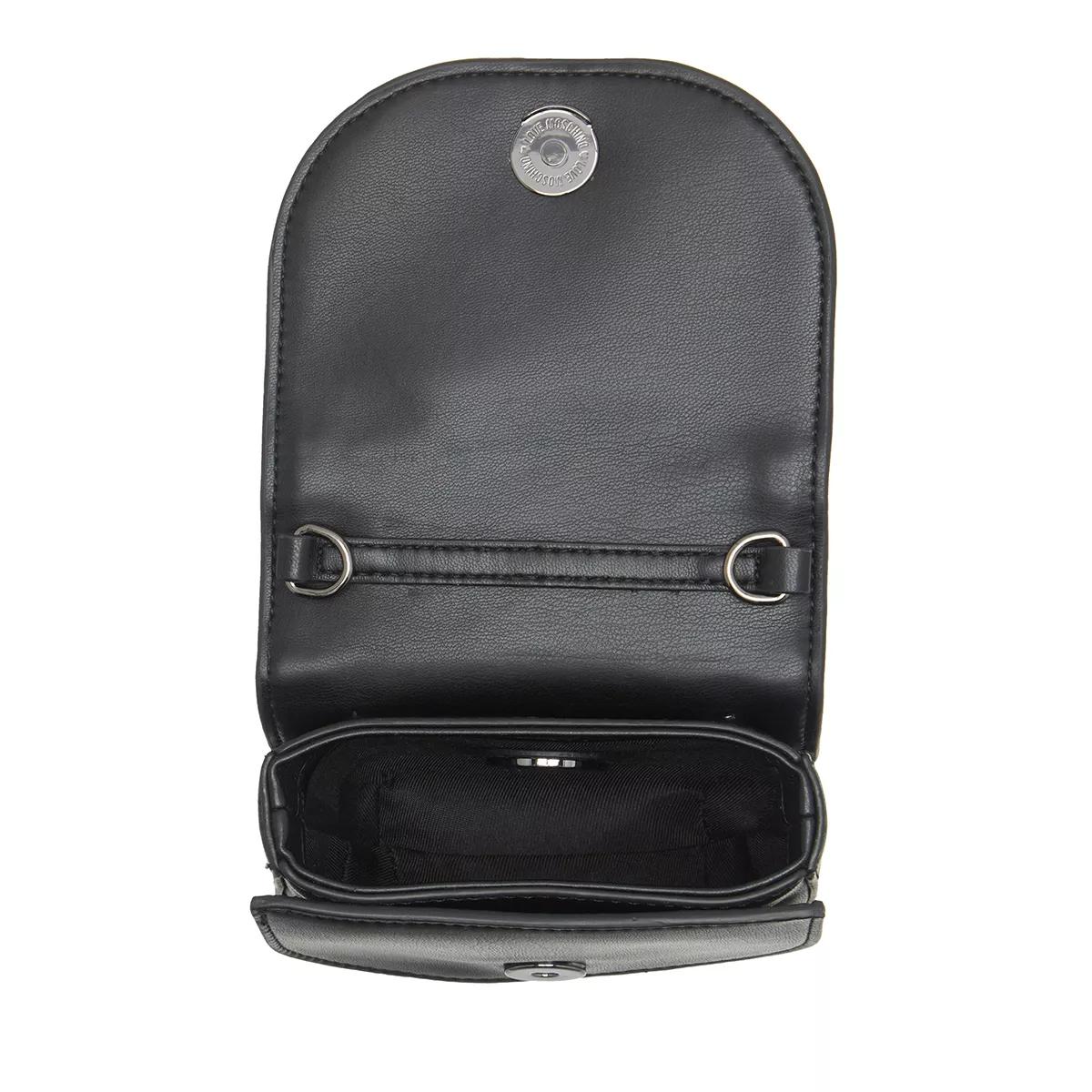 Love Moschino Quilted Bag Black Minitasche