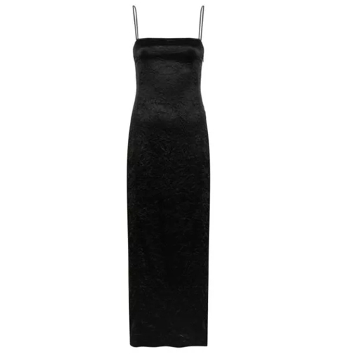 GANNI Midi Dress 099 black 