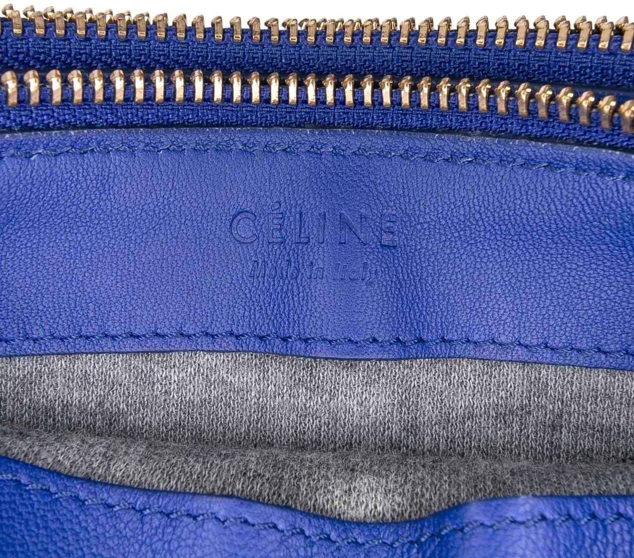 Thumbnail - Celine Hobo Bags - Small Lambskin Trio Crossbody - Gr. unisize - in Blau - für Damen
