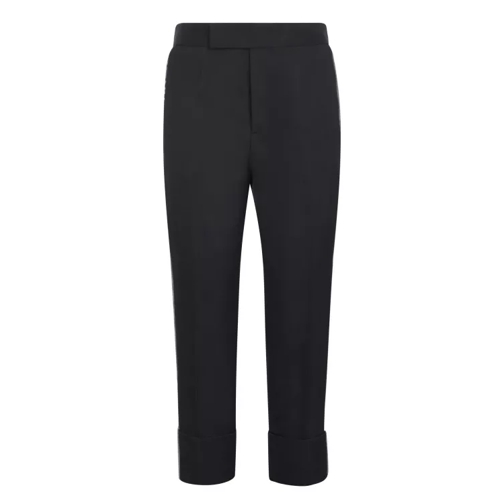 Sapio Tailored Black Trousers Black Pantaloni