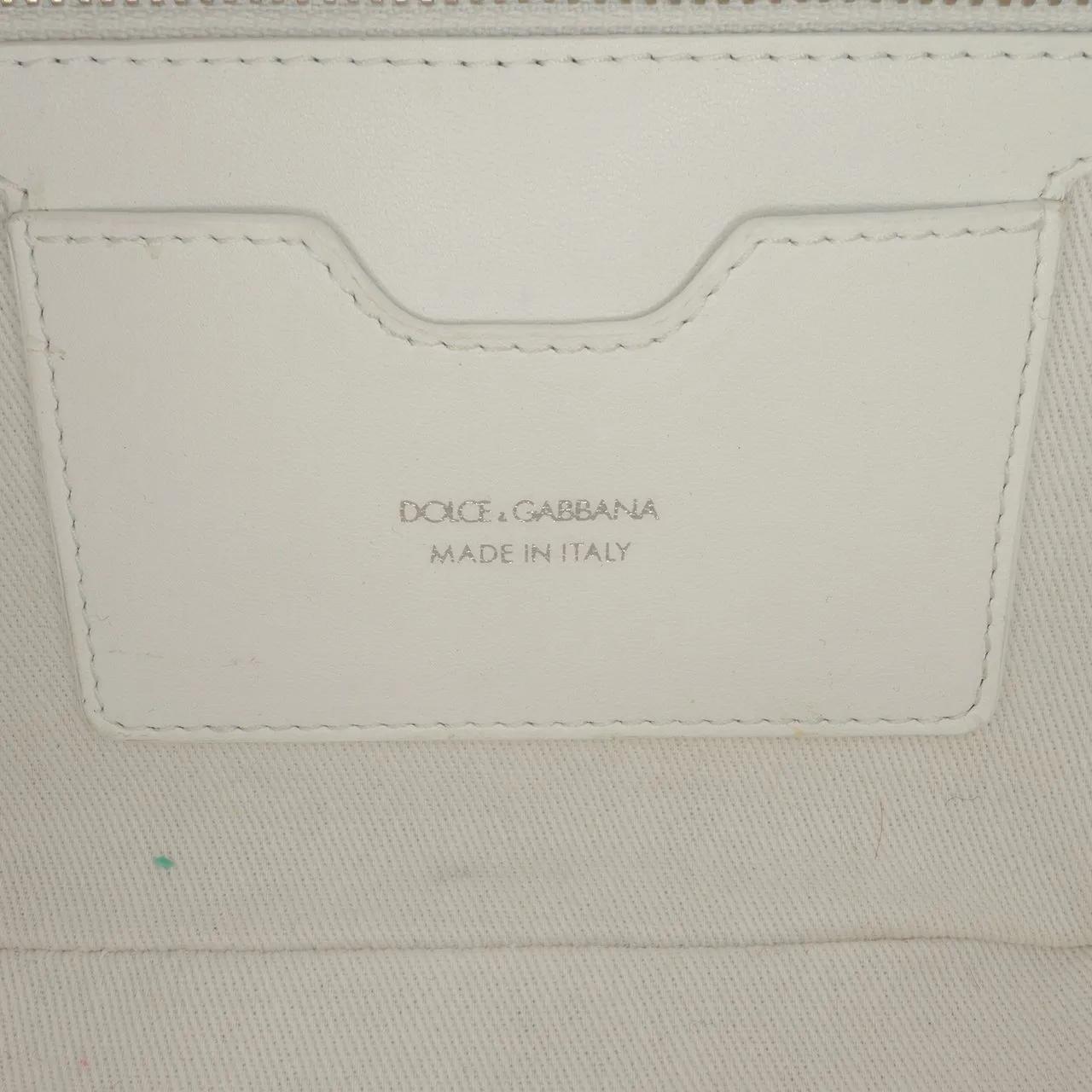 Thumbnail - Dolce&Gabbana Hobo Bags - Leather DG Logo Satchel - Gr. unisize - in Weiß - für Damen
