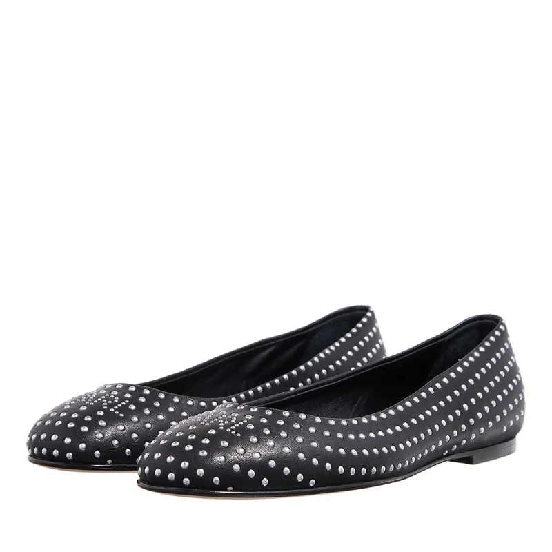 Karl Lagerfeld Ballerinas Karo Microstudf Pump Black PU w/Silver