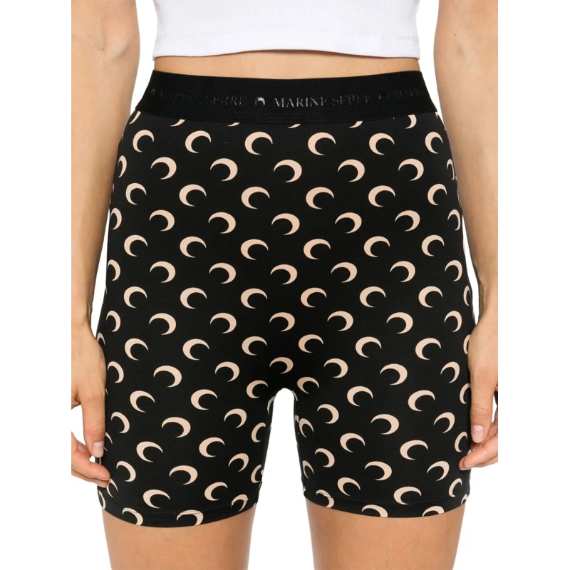 Marine Serre Shorts Shorts Nero schwarz(Image 3)