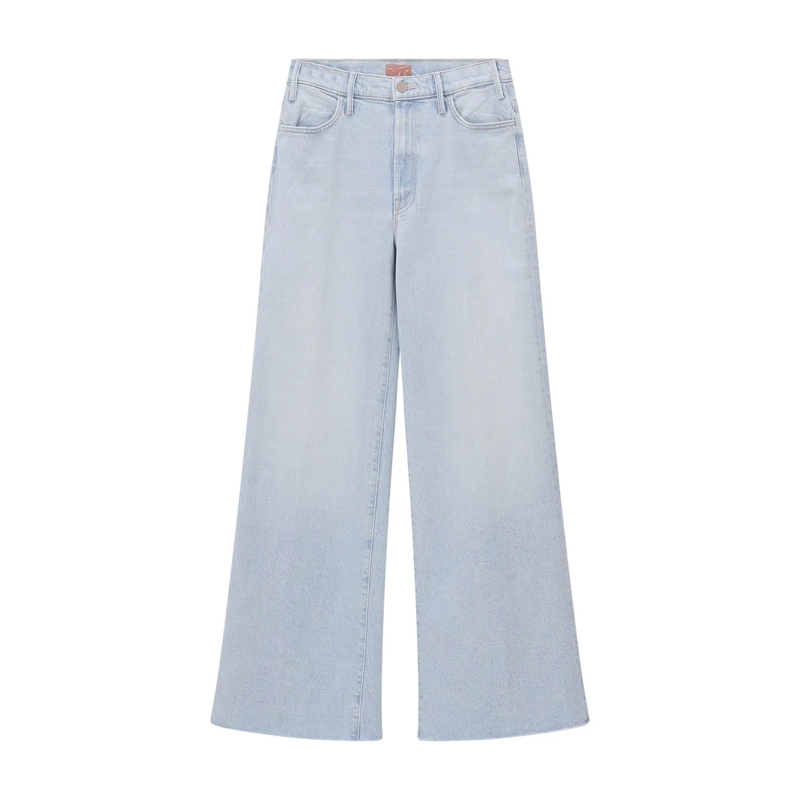 Mother Jeans Wide-Leg Jeans blau