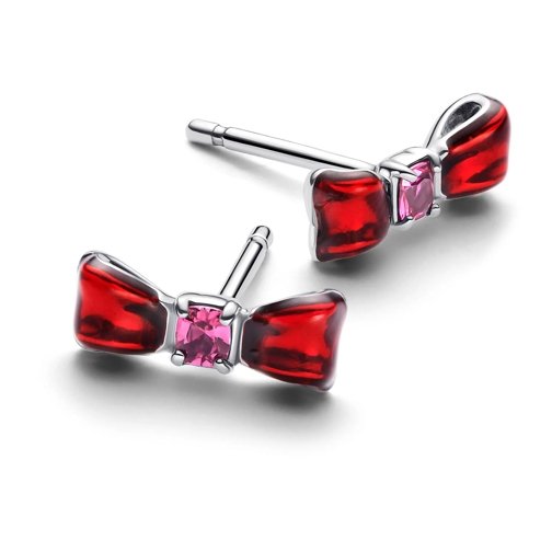 Pandora Pendant d'oreille Disney Schneewittchen Schleife Ohrstecker Sterling Silber (Image 2)