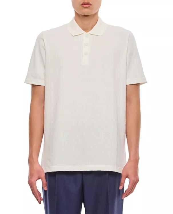 Fendi - Ff Piquet Polo - Größe L - white