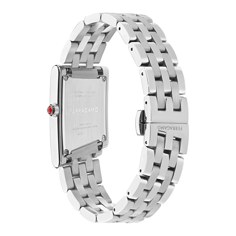 Salvatore Ferragamo Quarzuhr Quarz-Analoguhr Yt-Ferragamo Asymetrique silber(Image 2)