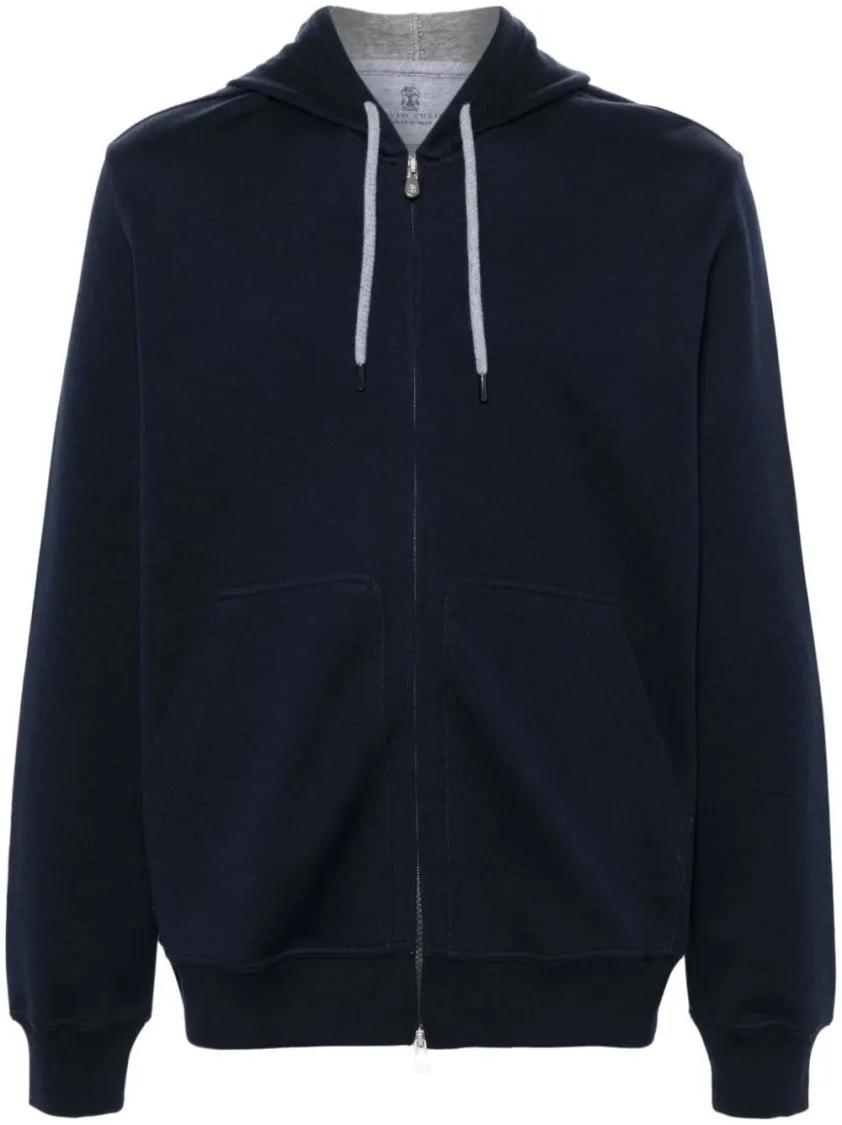 Brunello Cucinelli - Zip-Up Sweatshirt - Größe L - schwarz