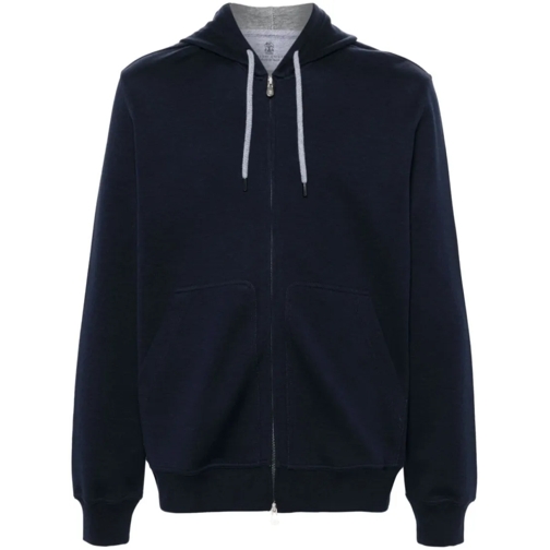 Brunello Cucinelli Hoodie Zip-Up Sweatshirt Black