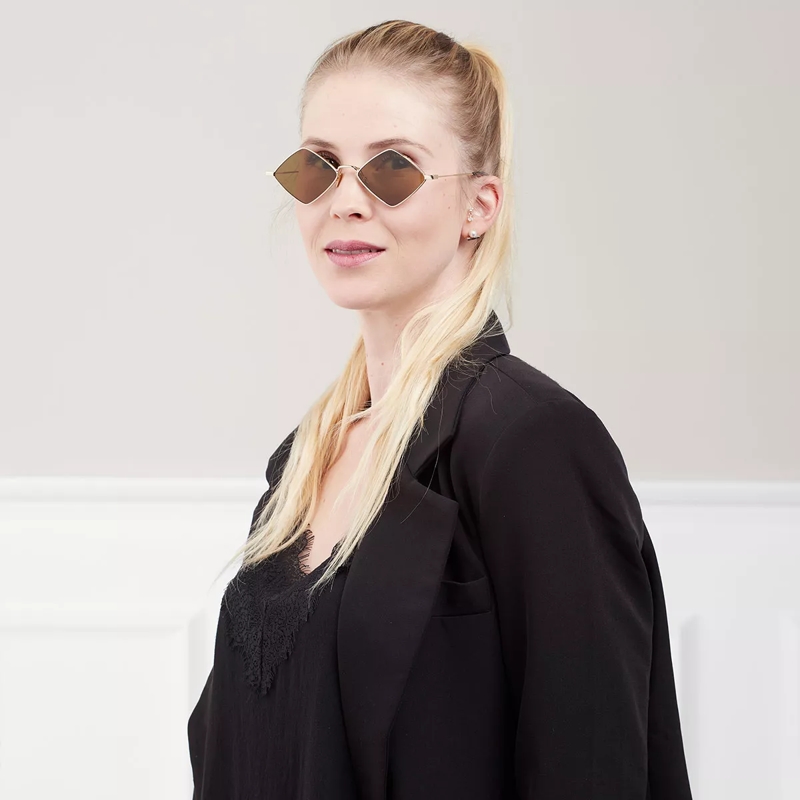 Saint Laurent Sonnenbrille SL 302 LISA GOLD-GOLD-BROWN(Image 2)