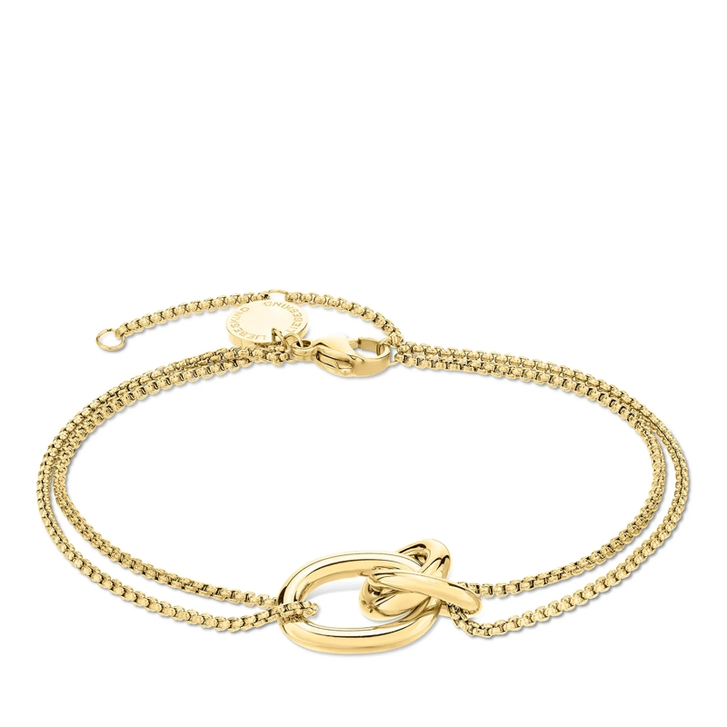 Liebeskind Berlin Armband Edelstahl Modern Knot gold