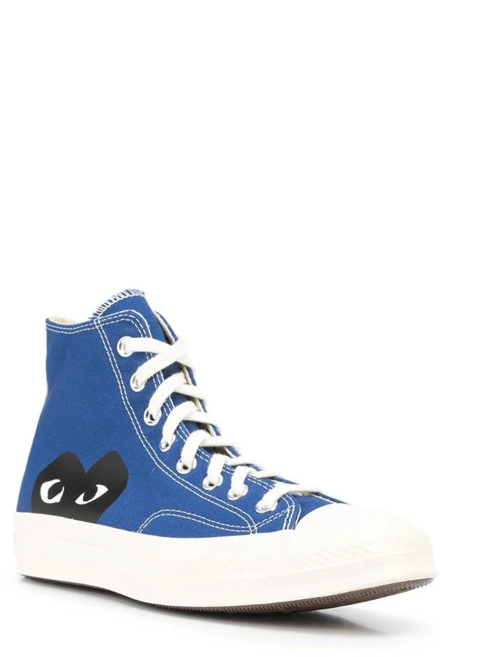 Thumbnail - Comme des Garcons Low-Top Sneaker - Comme Des Garu00E7ons Play X Converse Chuck 70 Hi - Gr. 45 (EU) - in Blau - für Dame...