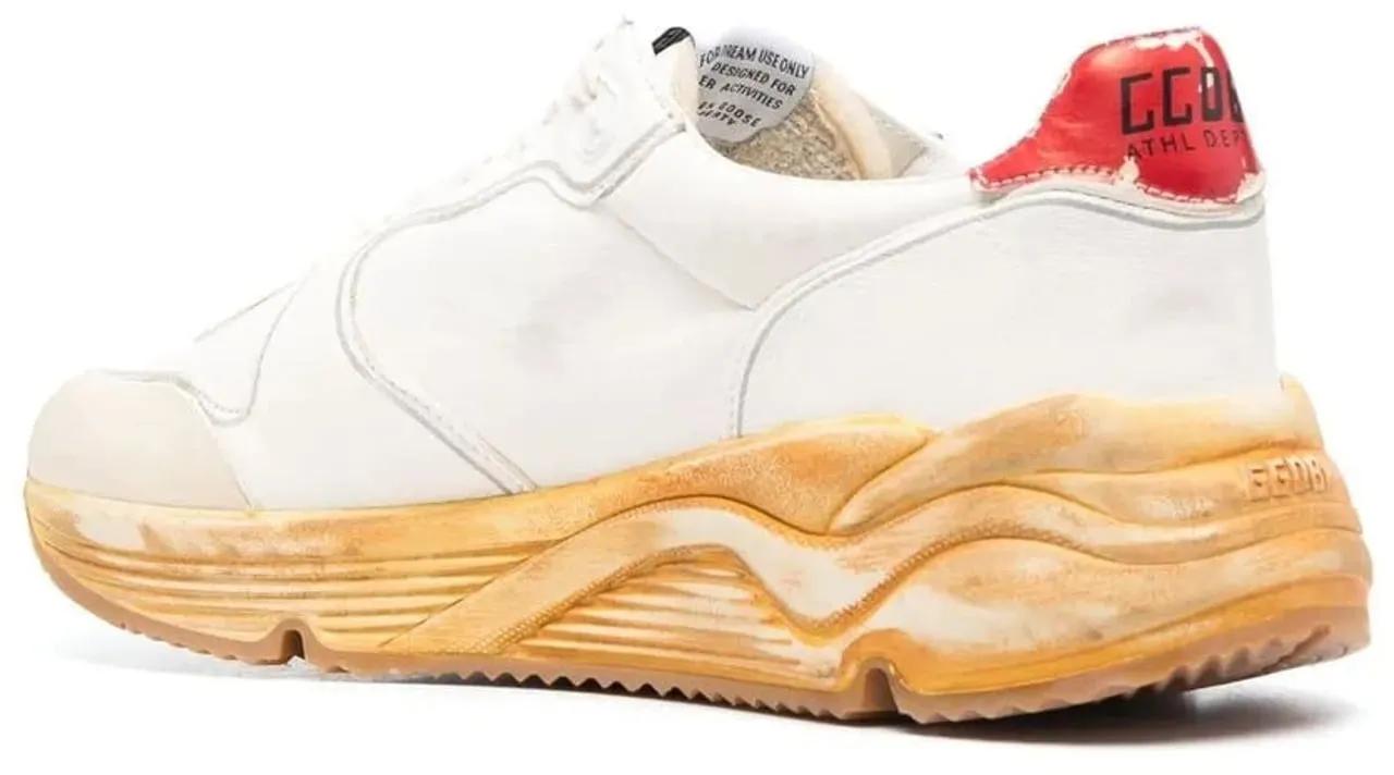 Thumbnail - Golden Goose Low-Top Sneaker - Heren Running Sole Sneaker Wit - Gr. 43 (EU) - in Beige - für Damen