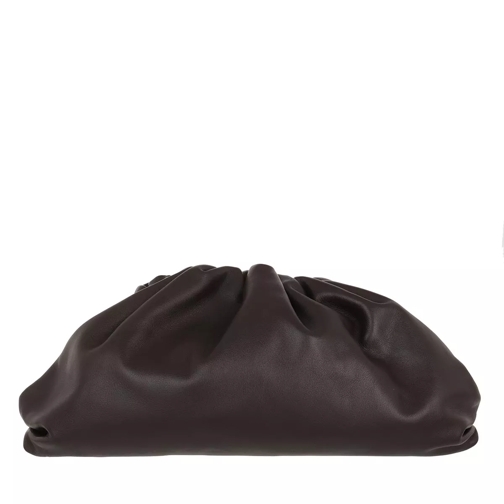 Bottega Veneta Pouch Bag Leather Dark Grey Clutch