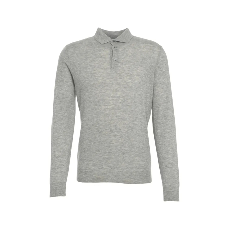 Gender Polohemd Long-Sleeved Polo Shirt Grey