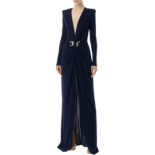 Elisabetta Franchi Midi-Kleider Dresses Blue blau