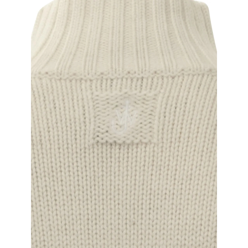 J.W.Anderson  Maglione a Collo Alto Bicolore  J.W Anderson dunkelgrau(Image 3)