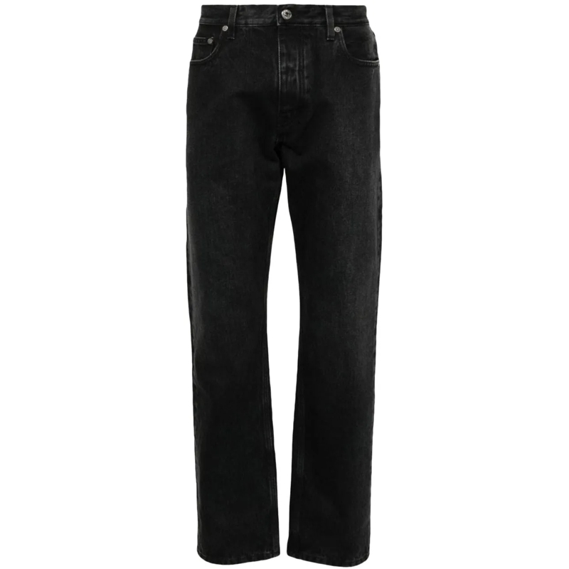 Off-White Jeans mit geradem Bein Jeans Black schwarz