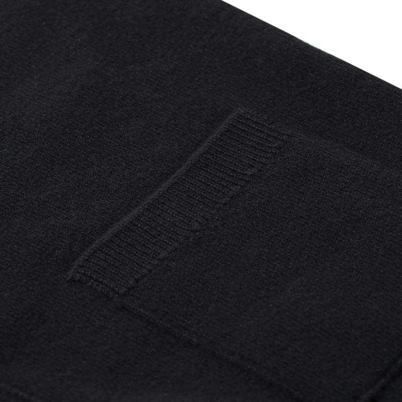 AMI Paris Strickjacke Strickjacke aus Merinowolle schwarz(Image 4)