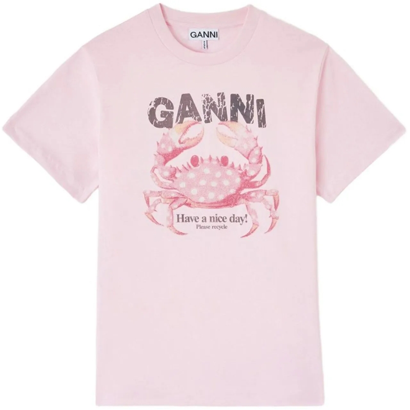 GANNI T-Shirt T-Shirts And Polos Pink rose