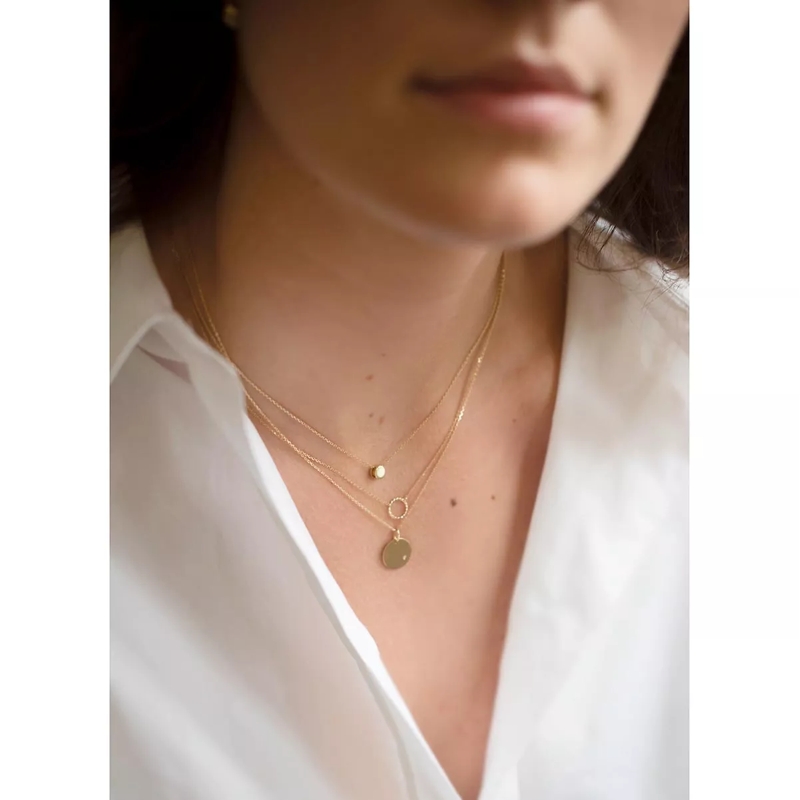 Jackie Gold Pendentif Jackie Diamond Coin Pendant Gold(Image 2)