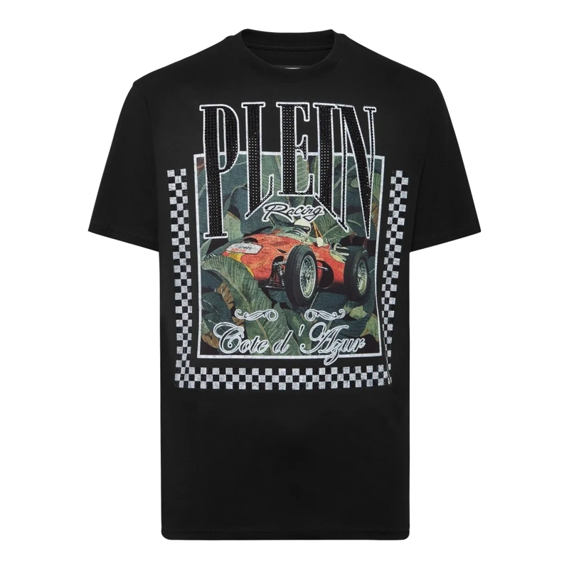 Philipp Plein T-Shirt T-Shirt Racing schwarz
