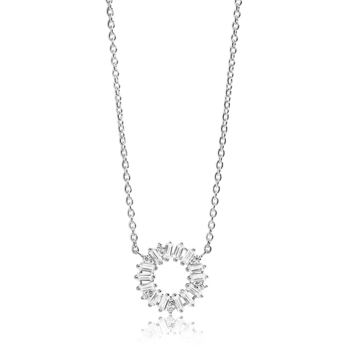 Sif Jakobs Jewellery Antella Circolo Necklace White Zirconia 925 Sterling Silver Mittellange Halskette