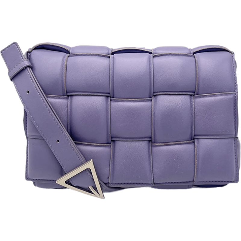 Bottega Veneta Schultertasche Bottega Veneta Padded Cassette - Purple lila